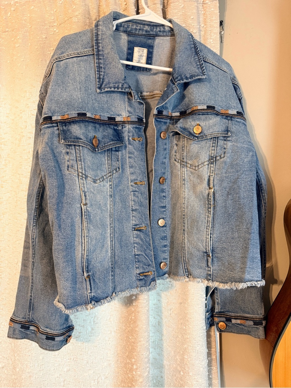 GOOD HART by Matilda Jane Light Wash Cropped Denim Jacket